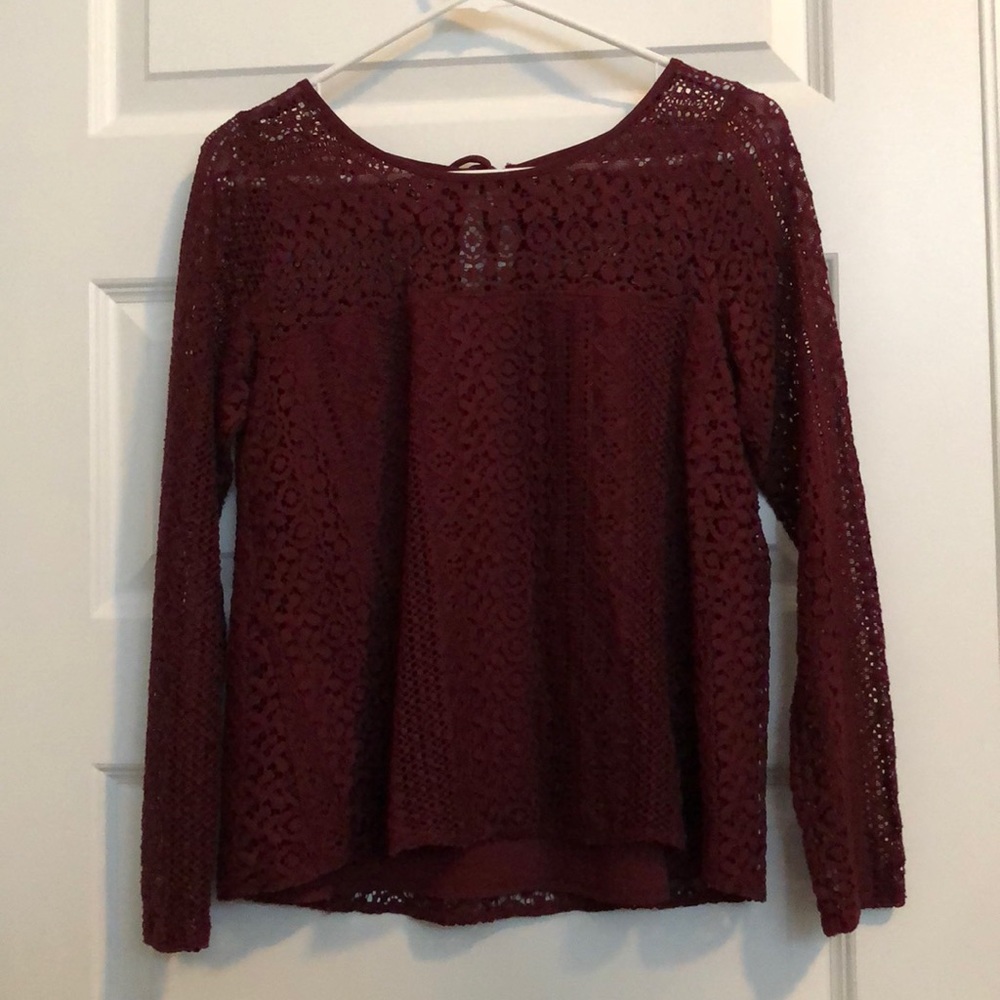 lace blouse from hollister